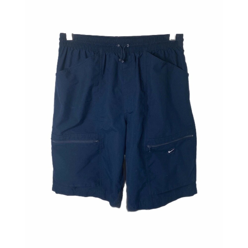 Nike Men’s Short's Blue Athletic Board Style Flat Front Zip Pockets Size Medium